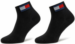 Tommy Jeans 2 pár hosszú szárú unisex zokni 701228223 Fekete (701228223)
