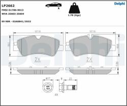 DELPHI Klocki Ham. Tyl Ford Transit 12-