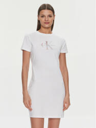 Calvin Klein Hétköznapi ruha Diffused Monologo J20J223056 Fehér Slim Fit (Diffused Monologo J20J223056)