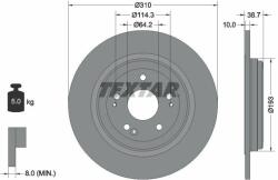 TEXTAR féktárcsa TEXTAR 92306103 (92306103)