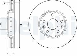 DELPHI Tarcza Ham. Opel Vivaro 14- (bg4815c)
