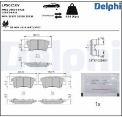 DELPHI fékbetétkészlet, tárcsafék DELPHI LP5021EV (LP5021EV)