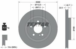 TEXTAR féktárcsa TEXTAR 92286903 (92286903)