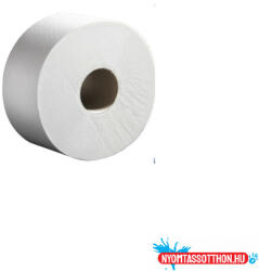 Alpha Toalettpapír 2 rétegű közületi átmérő: 19 cm 100 % cellulóz laponkénti adagolású 12 tekercs/karton hófehér (43271)