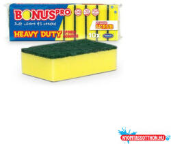  Mosogatószivacs 10 db/csomag BonusPRO Heavy Duty B520 (54172)