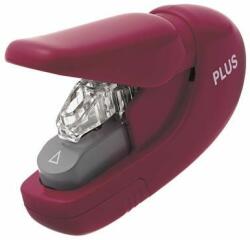 PLUS Corporation Kapocs nélküli tűzőgép, kézi, 8 lap, PLUS, bordó (PLUS31179)