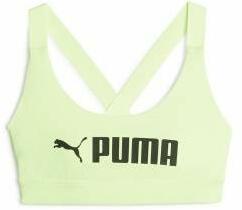 PUMA Sutien Sport Puma Mid Impact fit Verde lămâie Galben Mărime XS