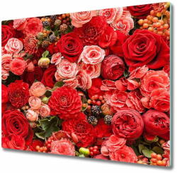 tulup. hu Üveg vágódeszka piros virágok 2x30x52 cm - mall - 15 900 Ft