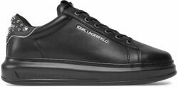 Karl Lagerfeld Sneakers KARL LAGERFELD KL52576 Black Lthr w/Silver 00S Bărbați
