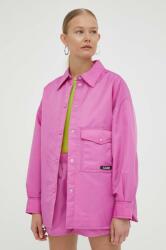 Lovechild rövid kabát női, rózsaszín, átmeneti, oversize - rózsaszín 34
