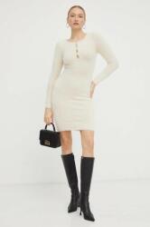 GUESS ruha fehér, mini, testhezálló - bézs XL