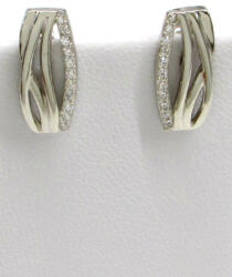Silver HULLÁM BEDUGÓS ezüst fülbevaló (2024012027)