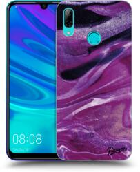 Picasee Husă neagră din silicon pentru Huawei P Smart 2019 - Purple glitter