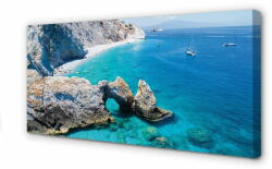  tulup. hu Canvas képek Görögország Strand tenger partján 100x50 cm