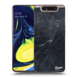 Picasee Husă transparentă din silicon pentru Samsung Galaxy A80 A805F - Black marble