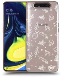Picasee Husă transparentă din silicon pentru Samsung Galaxy A80 A805F - Mistletoe