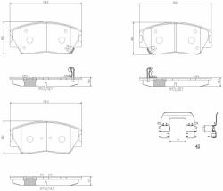 BREMBO fékbetétkészlet, tárcsafék BREMBO P 30 121 (P 30 121)