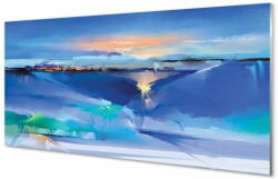 tulup. hu Konyhai üveg panel felhők fa 125x50 cm