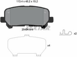 TEXTAR fékbetétkészlet, tárcsafék TEXTAR 2543401
