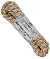 Atwood Rope Mfg ARM 550 PARACORD 100' Light Stripes P03-LIGHT STRIPES (P03-LIGHT STRIPES)