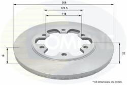 COMLINE Disc frana FORD TRANSIT bus (2013 - 2016) COMLINE ADC1269