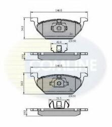 COMLINE Set placute frana, frana disc SEAT CORDOBA Vario (6K5) (1999 - 2002) COMLINE CBP0889