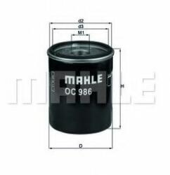 Mahle Original Filtru ulei FIAT DOBLO Cargo (223) (2000 - 2016) MAHLE ORIGINAL OC 986