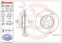 BREMBO Disc frana HONDA ACCORD VII (CL) (2003 - 2008) BREMBO 09. A350.11