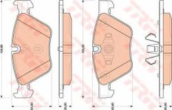 TRW Set placute frana, frana disc BMW Seria 1 (E81) (2006 - 2012) TRW GDB1810