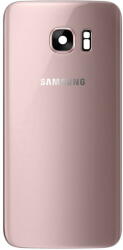 Samsung Piese si componente Capac Baterie Samsung Galaxy S7 G930, Cu Geam Blitz - Geam Camera Spate, Roz Auriu, Swap (cbat/G930/gm/rz-au/sw) - vexio