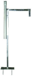  Borsfém Variant U vasas gázóraszekrény alépítmény, 5/4"-os védőcsővel 1200mm