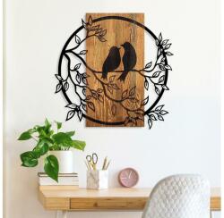 Asir Fali dekoráció 59x57 cm madarak fa/fém 899SKL2615 (AS1701)