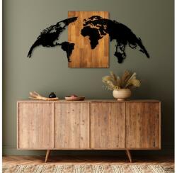 Asir Fali dekoráció 150x70 cm földgömb fa/fém 899SKL2624 (AS1724)