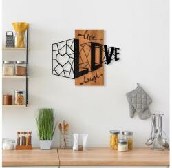 Asir Falra szerelhető dekoráció 68x58 cm szerelem fa/fém 899SKL2461 (AS1699)