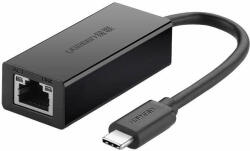 UGREEN External RJ45 to USB-C Male adapter UGREEN 30287, 10/100 Mbps (Black) (30287)