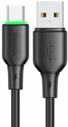 Mcdodo Cablu Mcdodo USB la Type-C Alpha Series Silicone Fast Charging, 6A LED, 1.2m, Negru (CA-4751) (CA-4751)