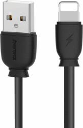 REMAX RC-134i USB Type-A apa - Lightning apa Adat és töltő kábel - Fekete (1m) (RC-134I BLACK)