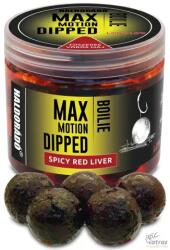 Haldorádó Max Motion Boilie Dipped 20 mm Fűszeres Vörös Máj - Dippelt Haldorádó Bojli (HD28861)
