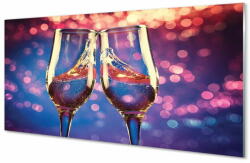  tulup. hu Konyhai üveg panel Színes háttér pezsgős üvegek 100x50 cm