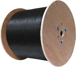  Cablu coaxial RG59 si alimentare 2x0.75mm, Negru, rola 305 metri (TSY-RG59+2X0.75-B)