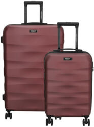 Dugros Malaga bordó 4 kerekű kabinbőrönd és nagy bőrönd (malaga-S-L-bordo)