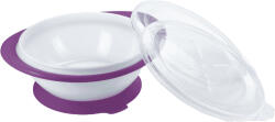 Nuk - Bol EL Baby cu 2 capace și ventuză - violet (10255192v) Set pentru masa bebelusi