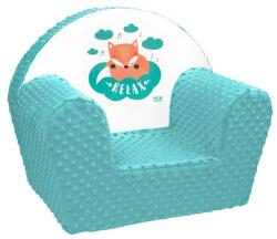 New Baby - Scaun pentru bebeluși din minky Fox mint (8596164040447)