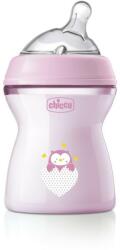 Chicco - Biberon pentru bebeluși Natural Feeling 250 ml fată 2m+ (81323.10)