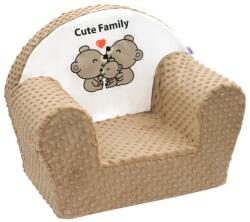 New Baby - Scaun pentru bebeluși Minky Cute Family cappuccino (8596164053645)