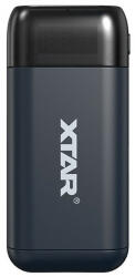 Xtar PB2SL - Li-Ion Akkumulátor Töltő és Powerbank - Fekete (XR-PB2SL-BK)