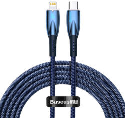 Baseus Cablu de date USB-C la Lightning Baseus Glimmer, 20W, 2m (albastru) CADH000103