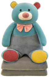 Plüss BOB MACI kék babatakaróval belül