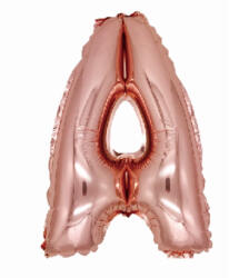 Balloons4party Balon folie litera A rose gold 40 cm