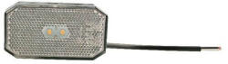 Multipa Helyzetjelző lámpa FT-001 LED tartóval, vezetékkel, fehér